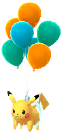 Volant Ballons Oranges